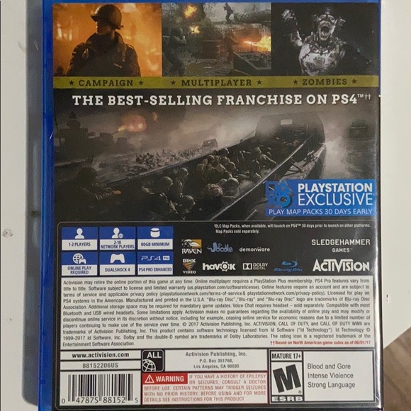 Selling Call Of Duty WW2 for PS4. - Picture 2 of 2